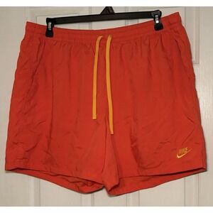 Nike Sportswear Gel AOP Flow Shorts-ORANGE DM7933-814 (C) Men's 3XL